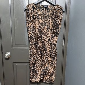 Topshop Print Wrap Mini Dress